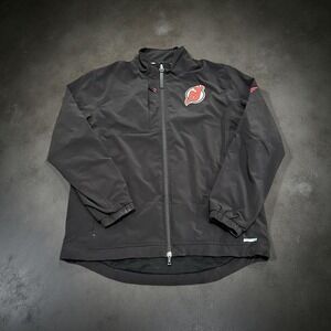 New Jersey Devils Fanatics Authentic Pro Rinkside Full-Zip Jacket Men Large EUC